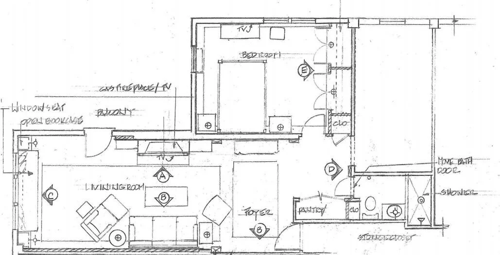 Interior layout rendering