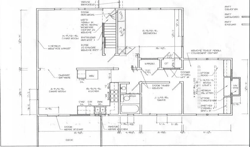Architectural floor plan drawing